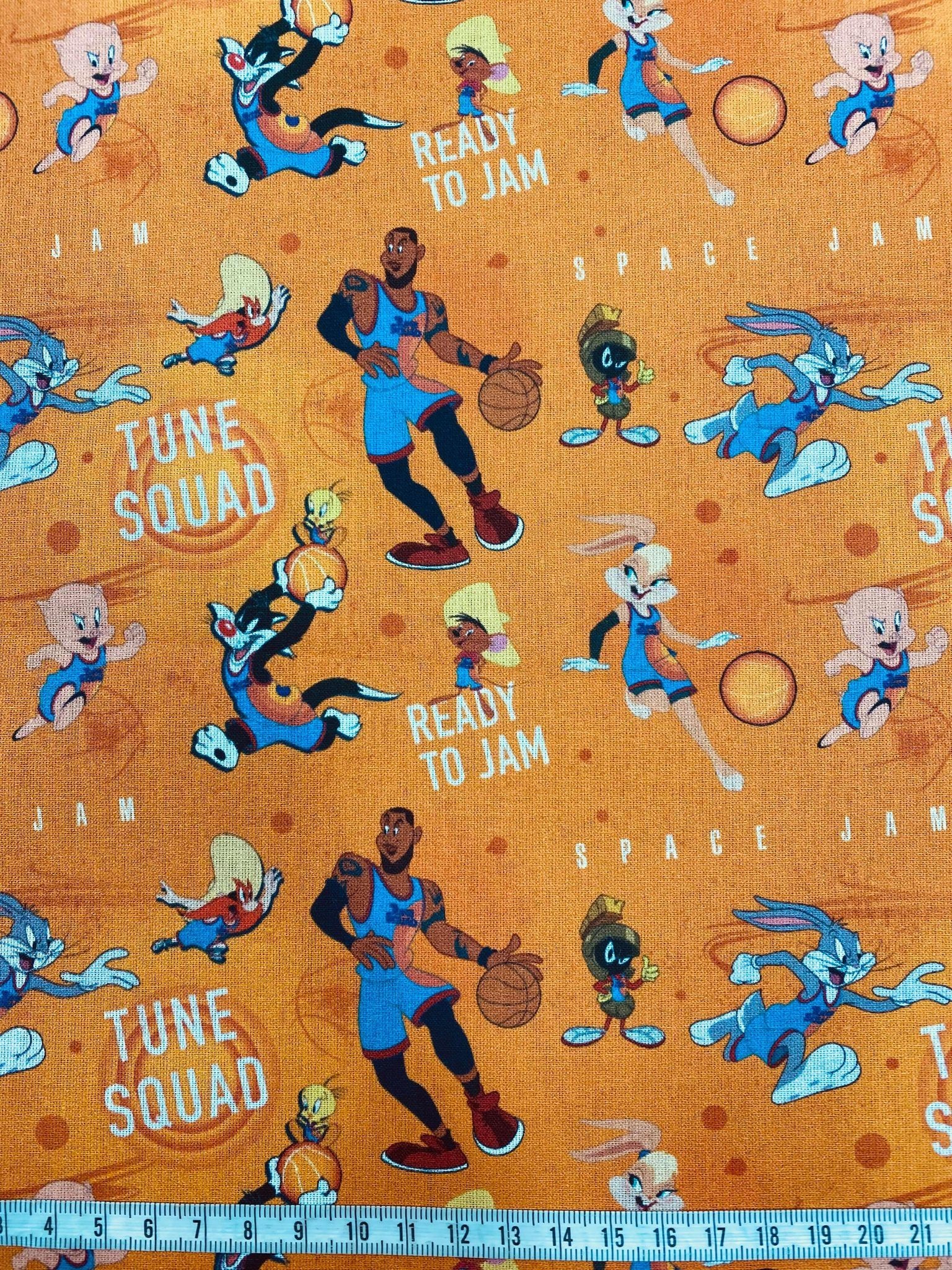 Popeline - Space Jam tune squad fond orange