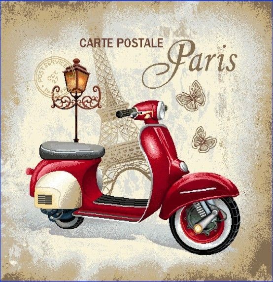 Carré - Paris en scooter