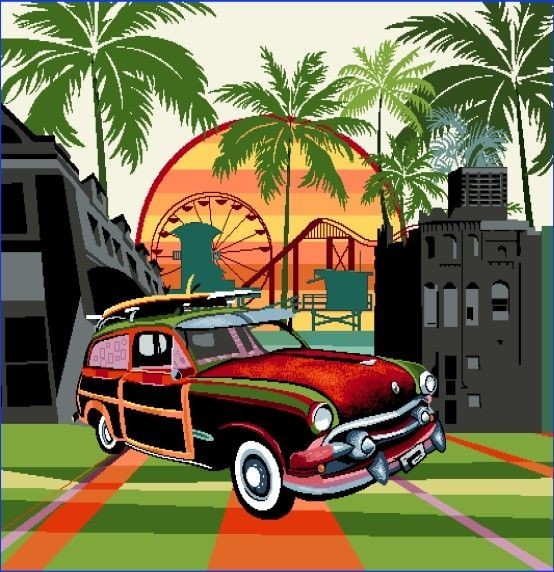 Carré - Miami en voiture