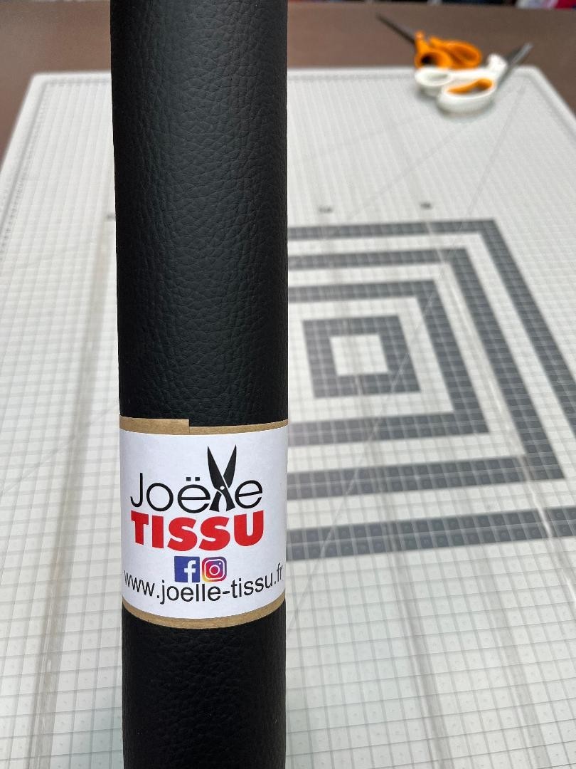 Simili cuir - Noir 50x70 cm