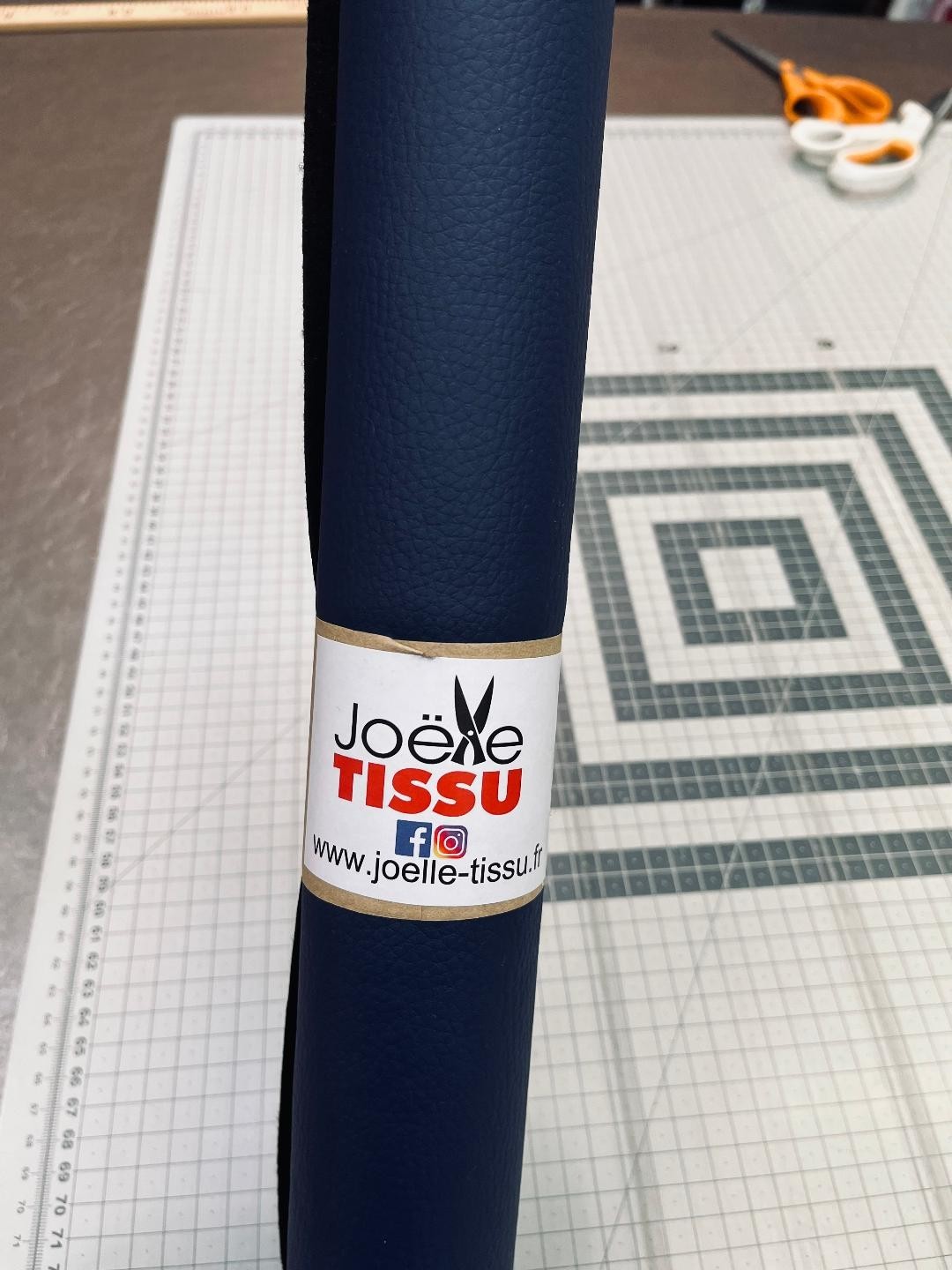 Simili cuir - marine 50x70cm