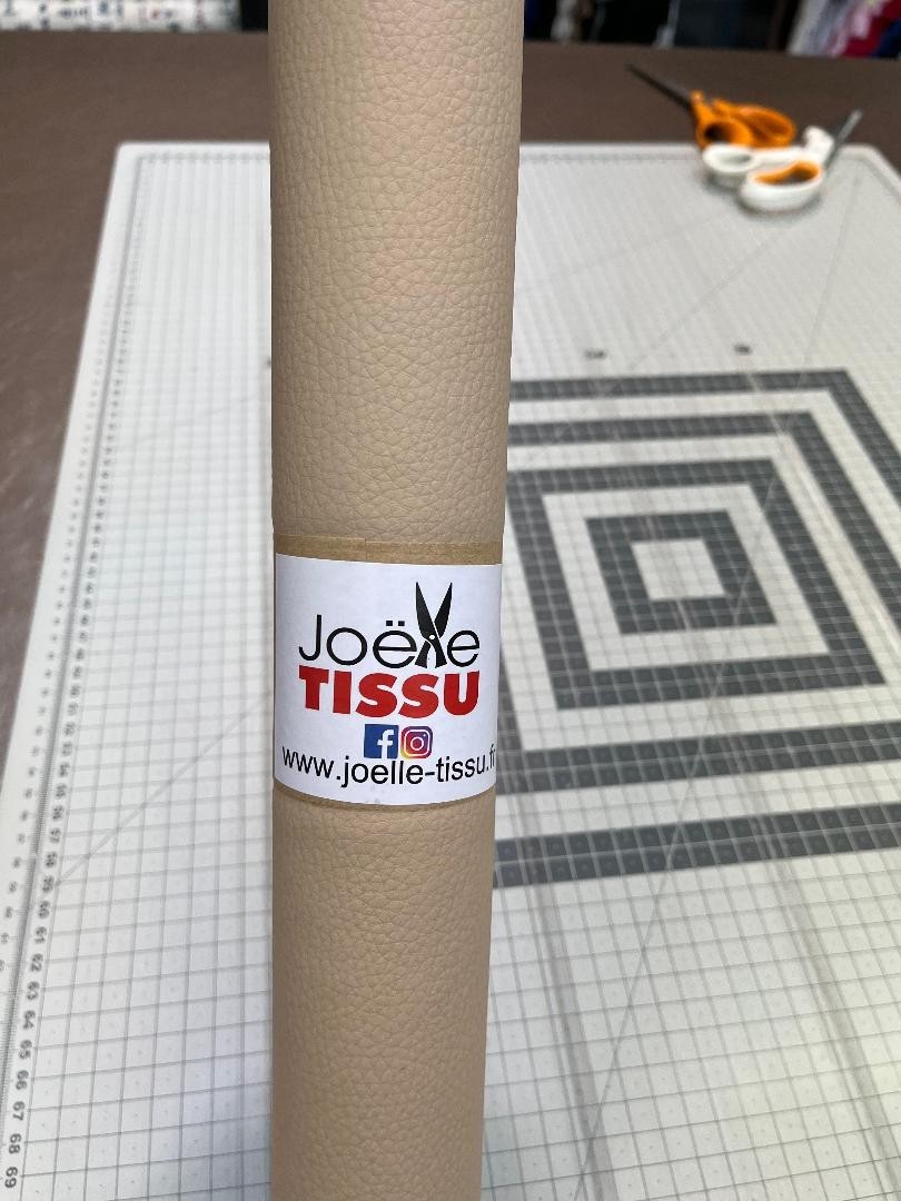 Simili cuir - Beige foncé 50x70 cm