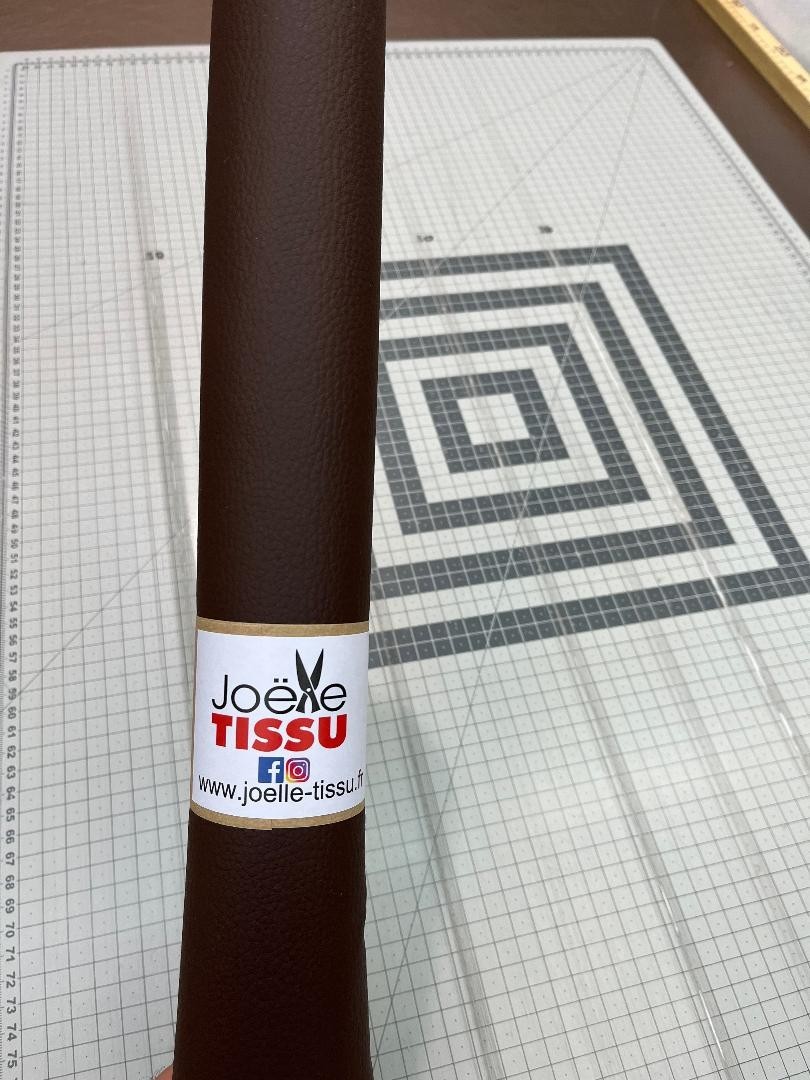 Simili cuir - marron 50x70 cm