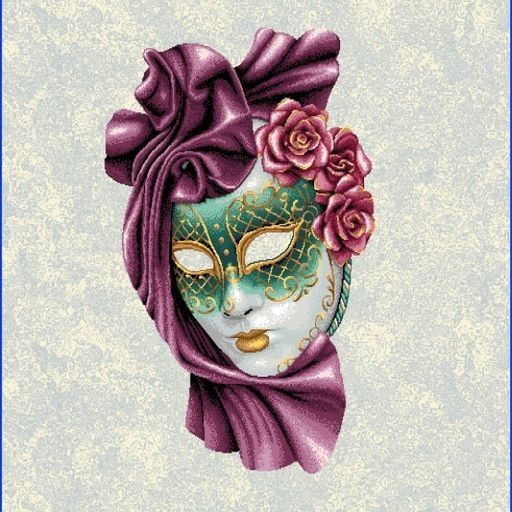 Carré - Masque violet