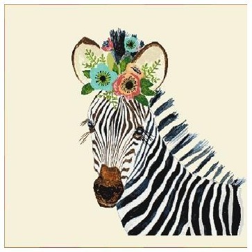 Carré -Bébé zébre