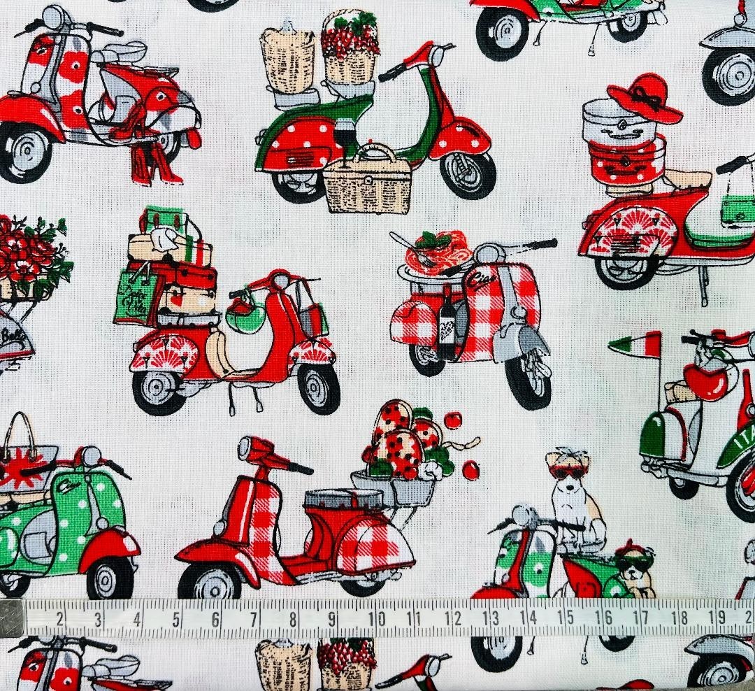 Coton 150 -Scooter fond blanc