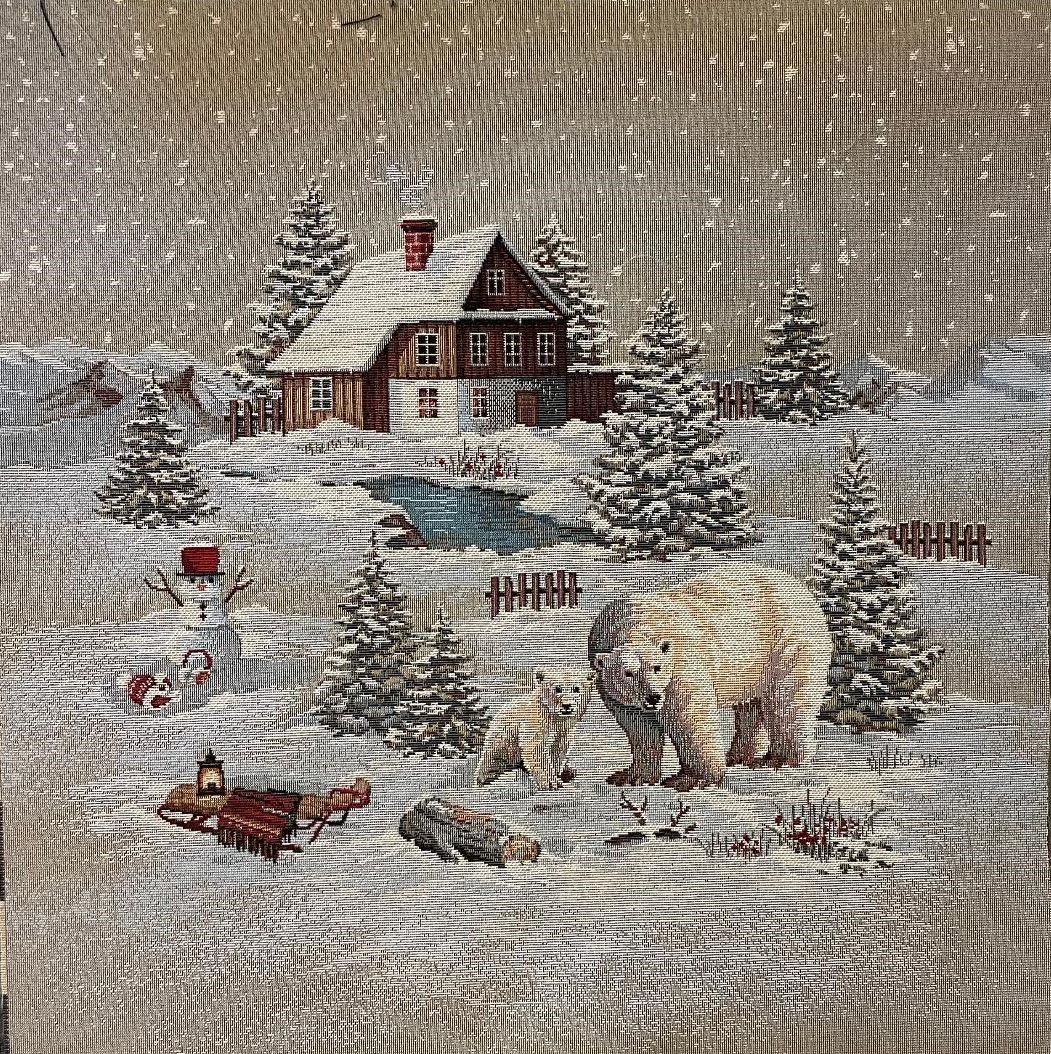 Carré -Ours de noel