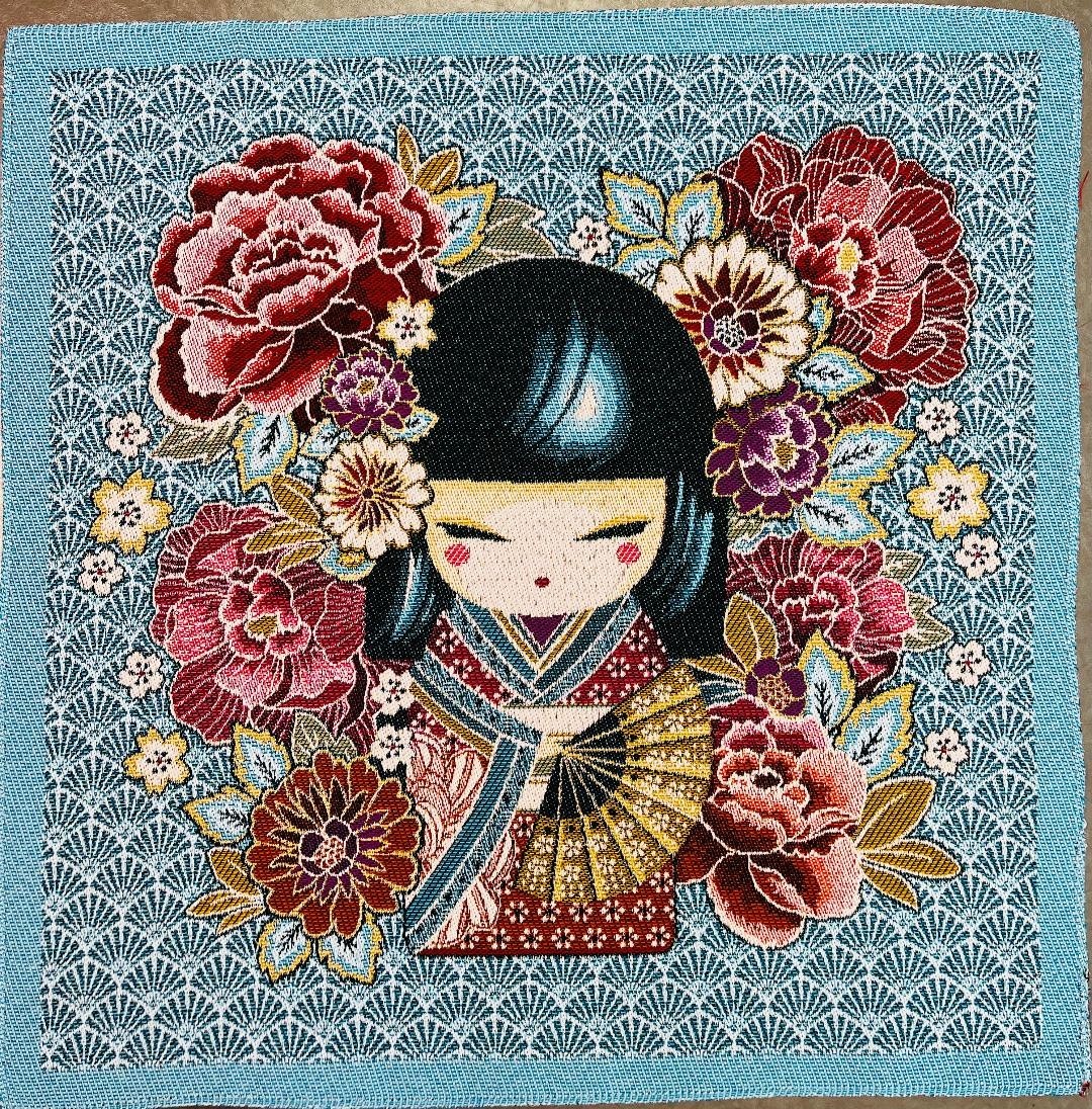 Carré Poupee turquoise