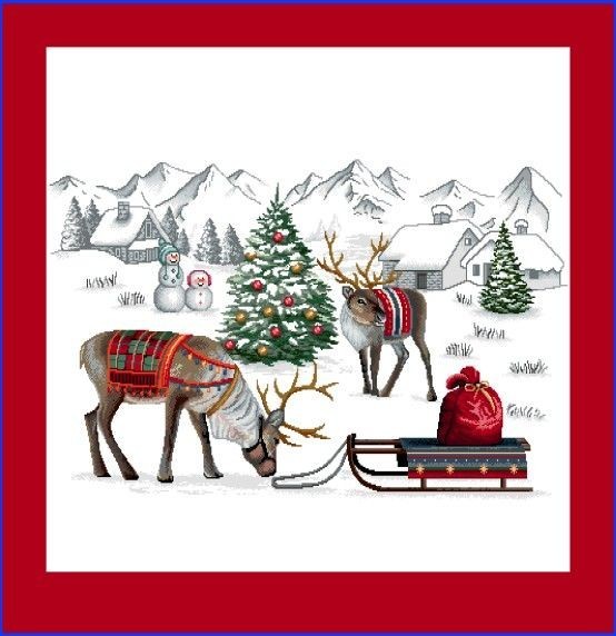 Carré - Rennes et bonhomme de neige