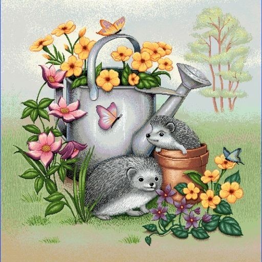 Carré -Herisson arrosoir