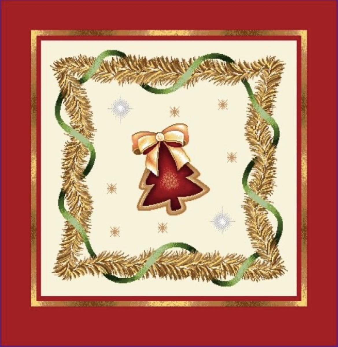 Carré - cadre sapin