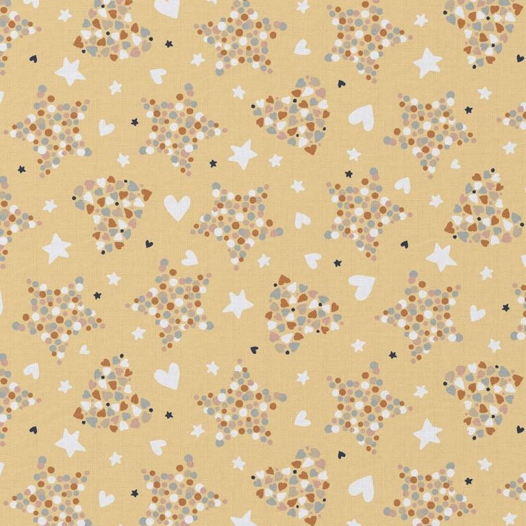 Coton 150 -etoile et coeur