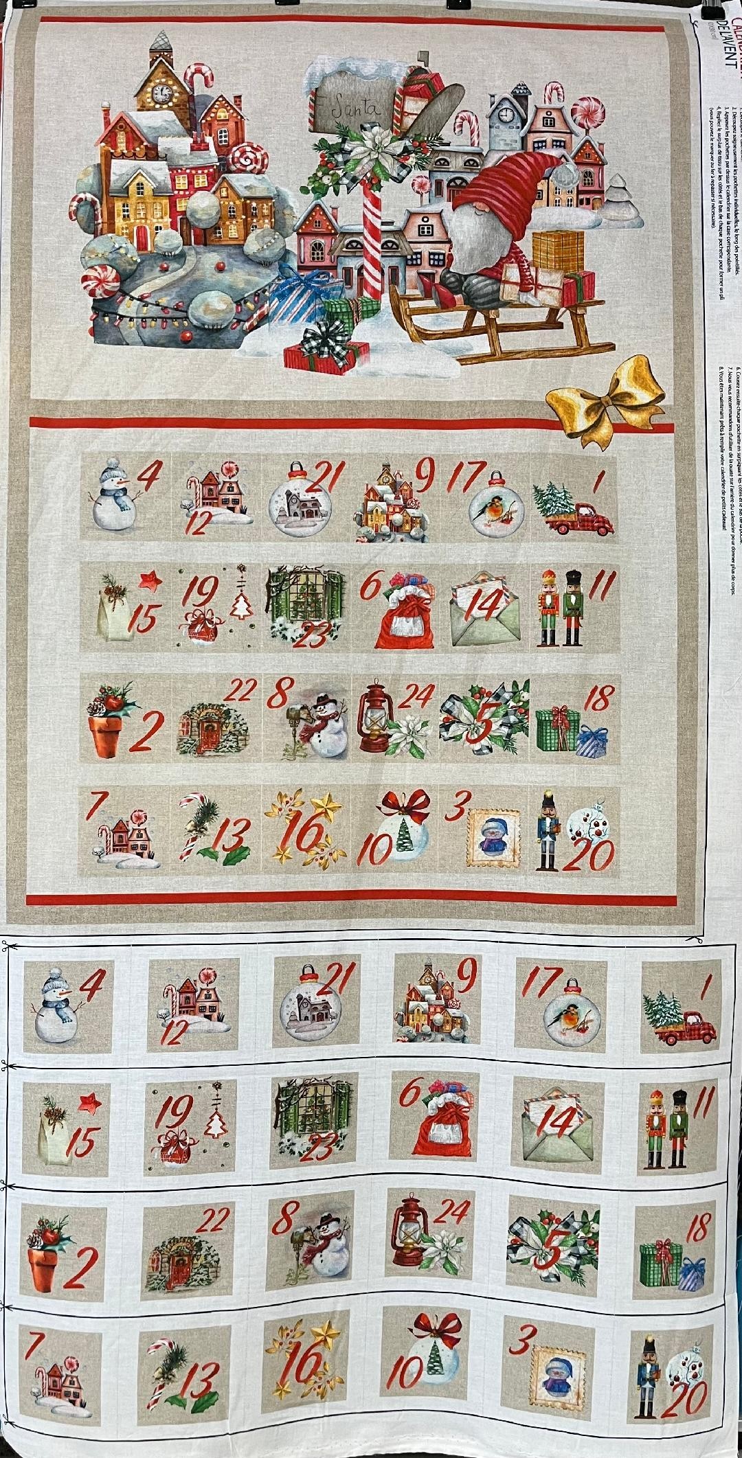 Panneau - Calendrier de l'avent Gnomes