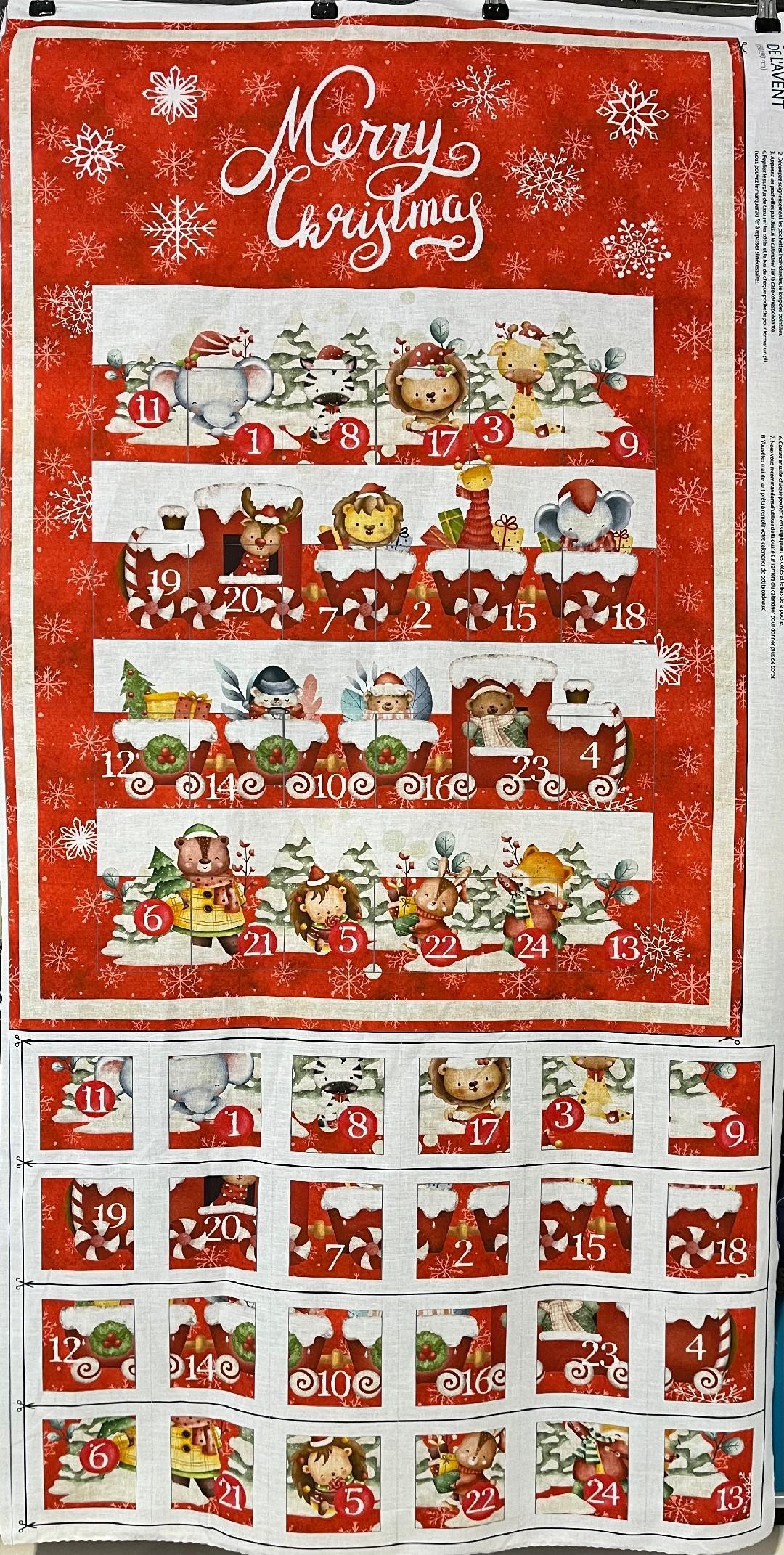 Panneau - Calendrier de l'avent Les animaux