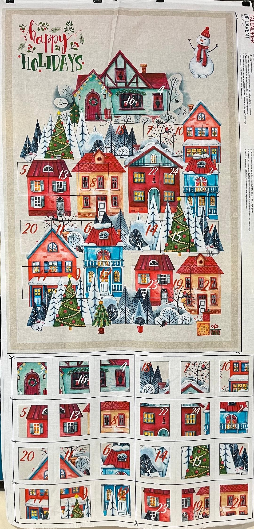 Panneau - Calendrier de l'avent Le village