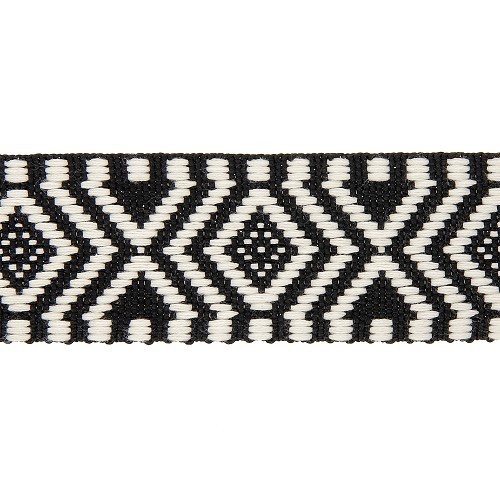 Sangle 38mm - Polyester ethnique noir