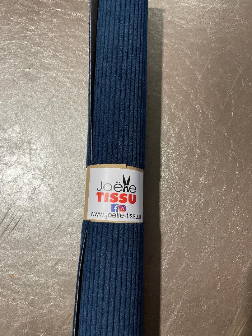 Coupon velours cottelé - Marine