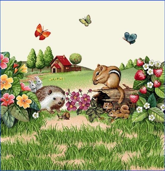 Carré -hérisson et tamia