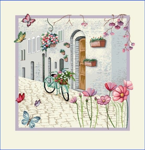 Carré-vélo dans la rue