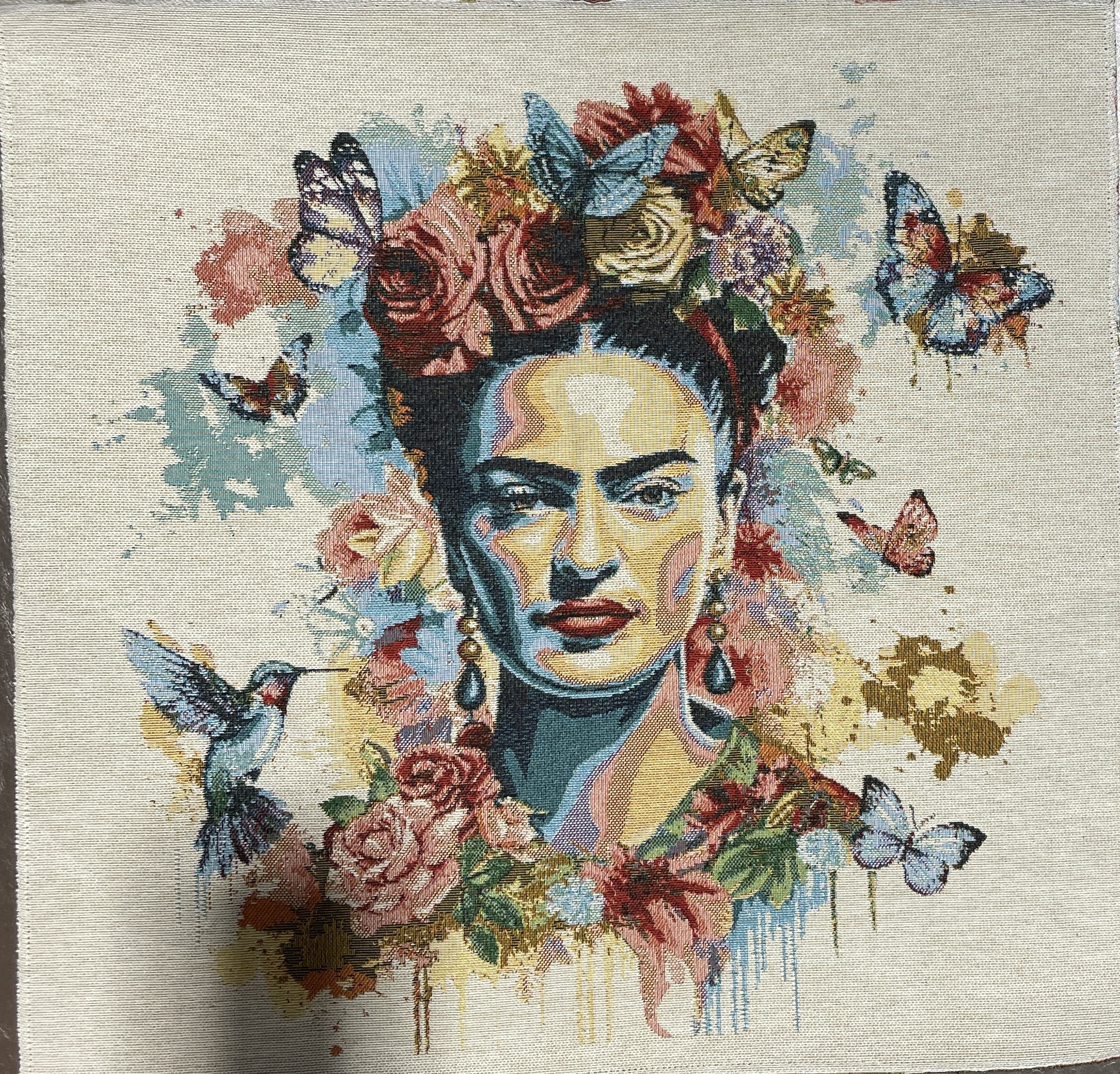 Carré Frida papillon colibri
