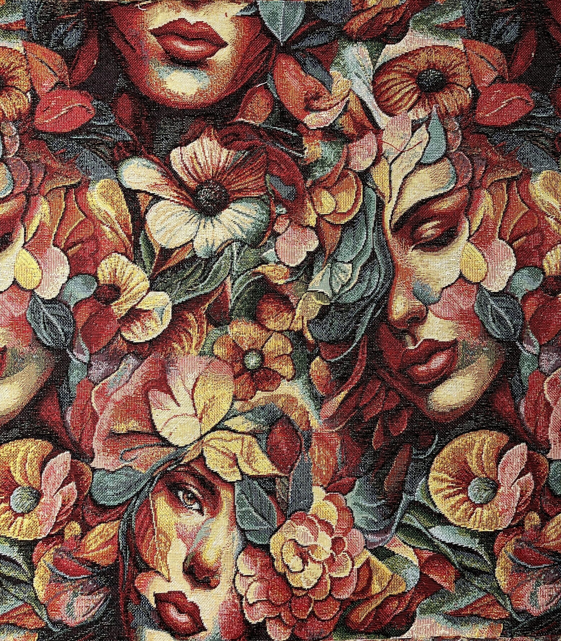 Coupon ameublement -visage fleuris