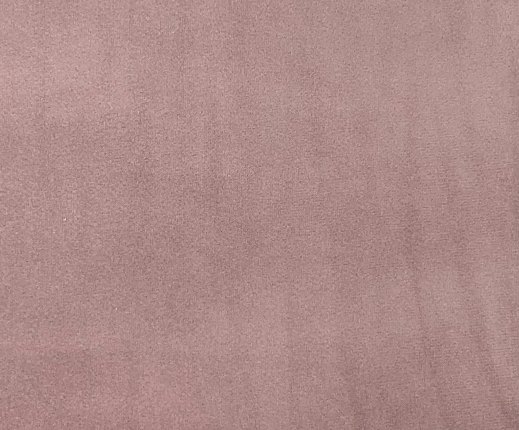 Coupon velours lisse Vieux rose