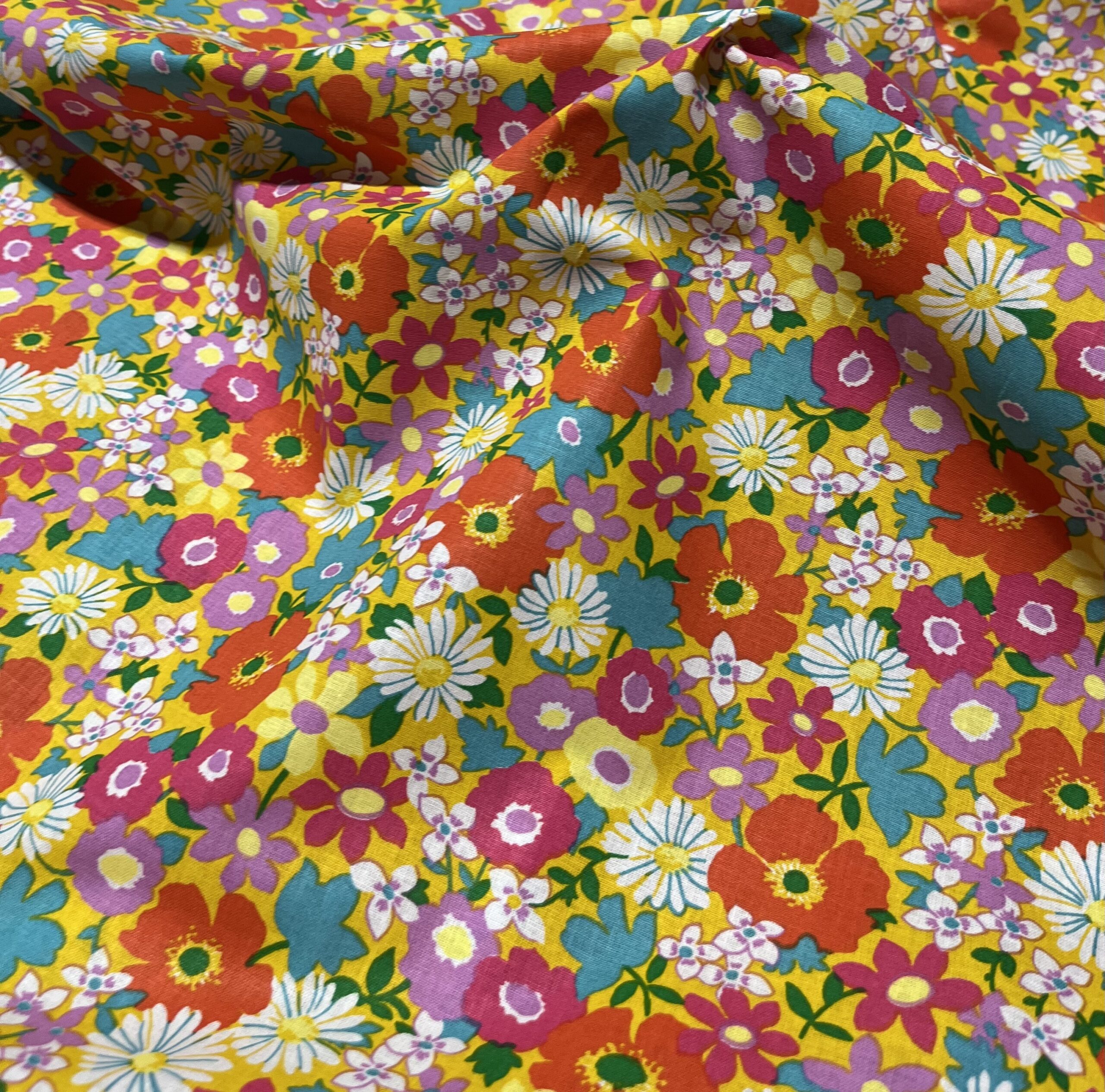 Coton 150 -Coquelicots jaune