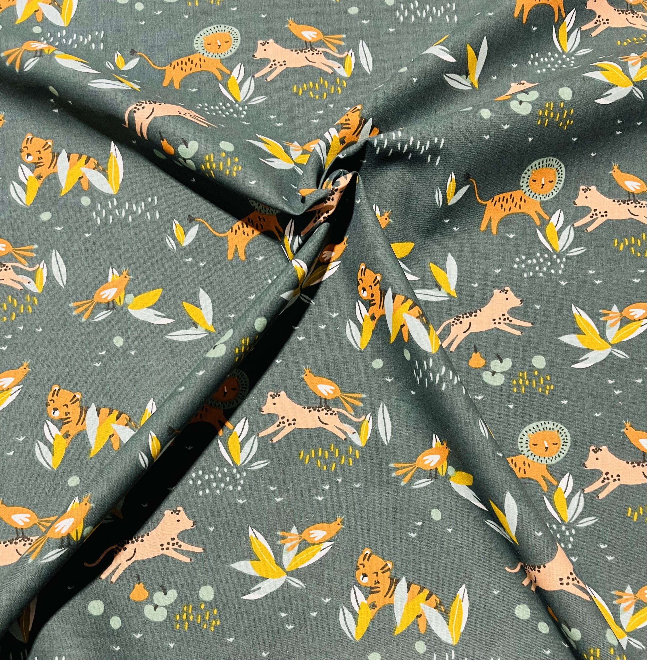 Coton 150.Safari vert.