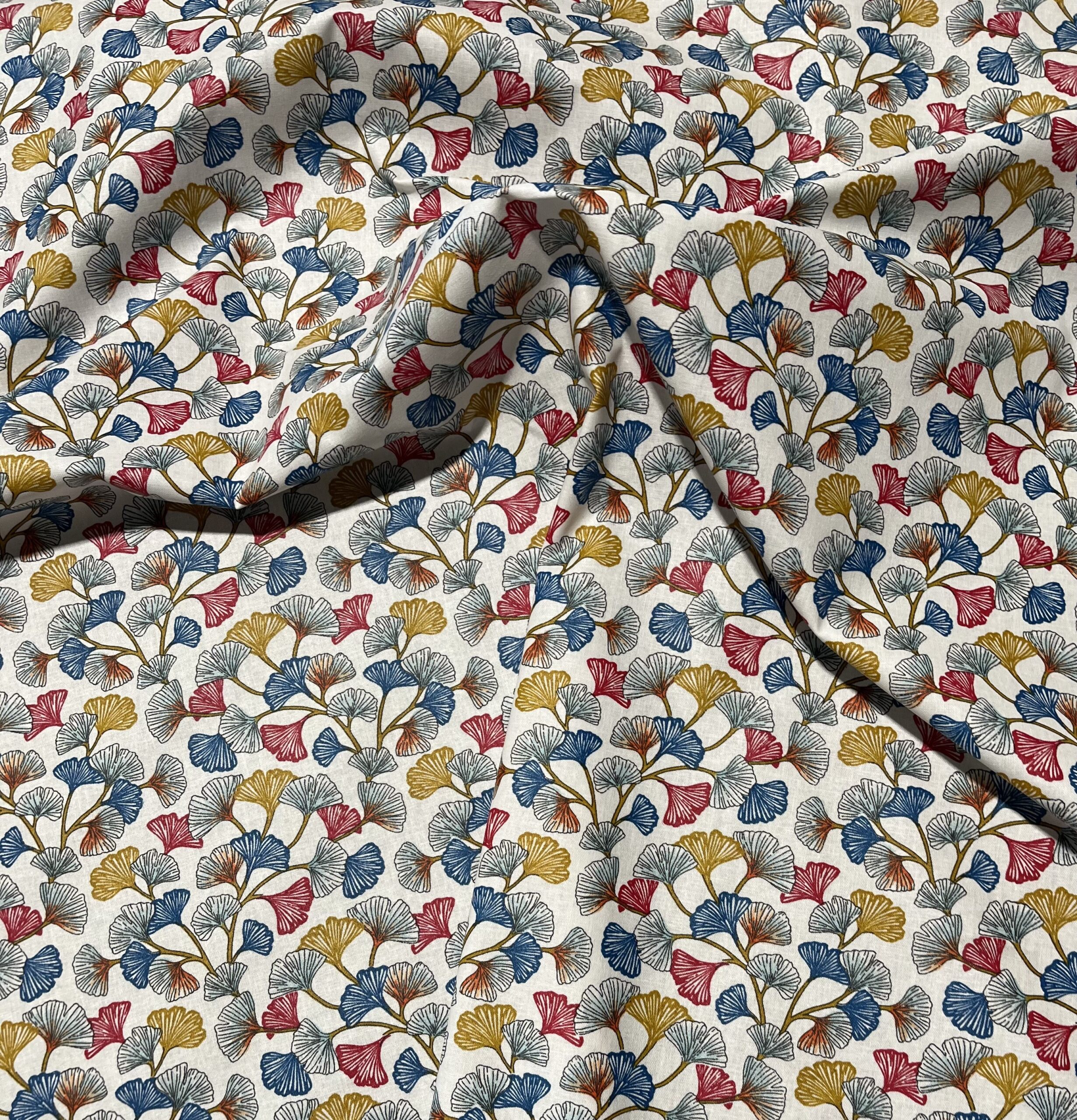 Coton enduit - Aphrodite blanc.