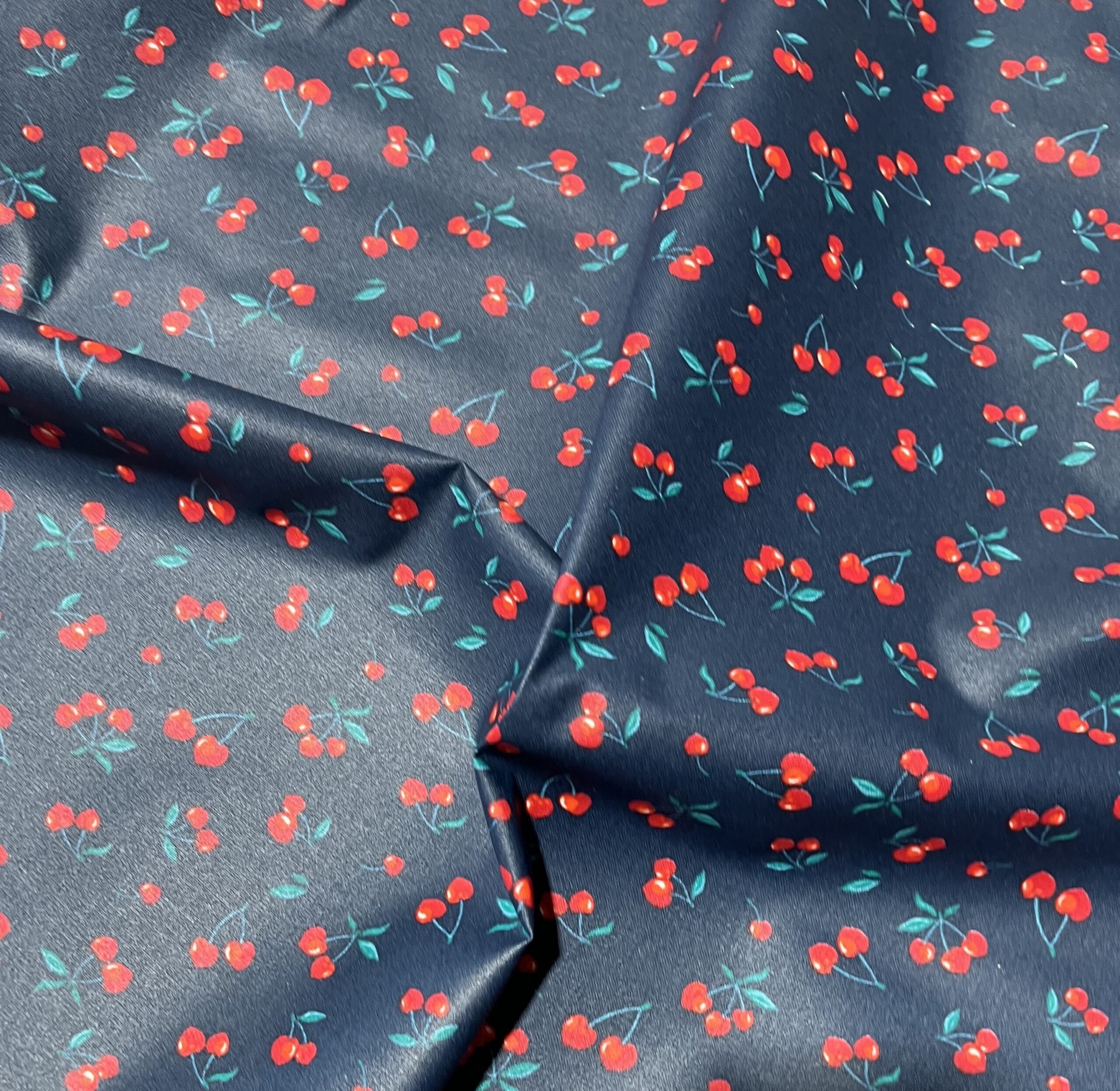 Coton enduit - Cerises