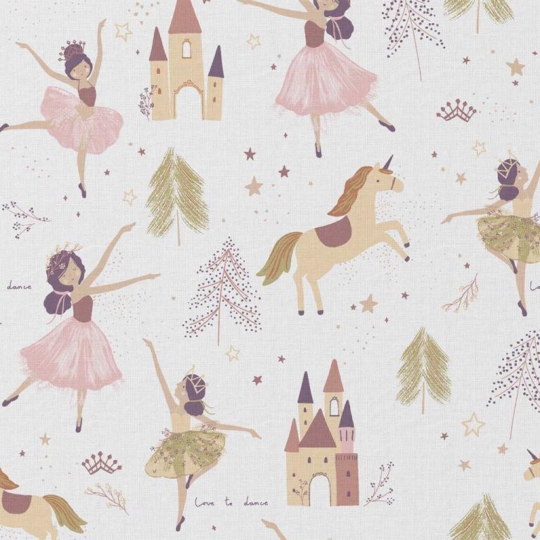 Coton 150. danseuse et licorne