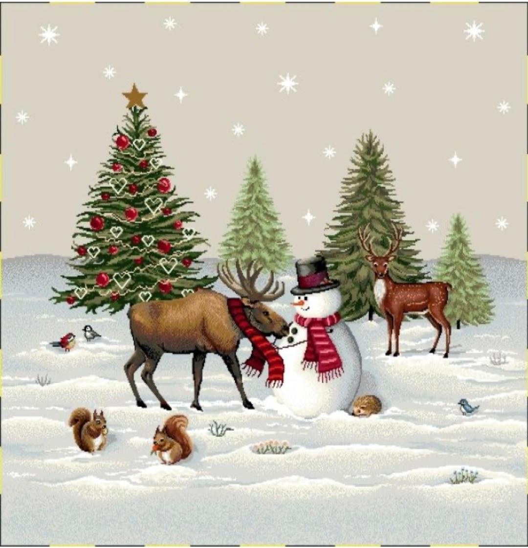 Carré -Cerl et le bonhomme de neige