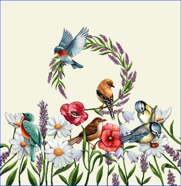 Carré - Les oiseaux