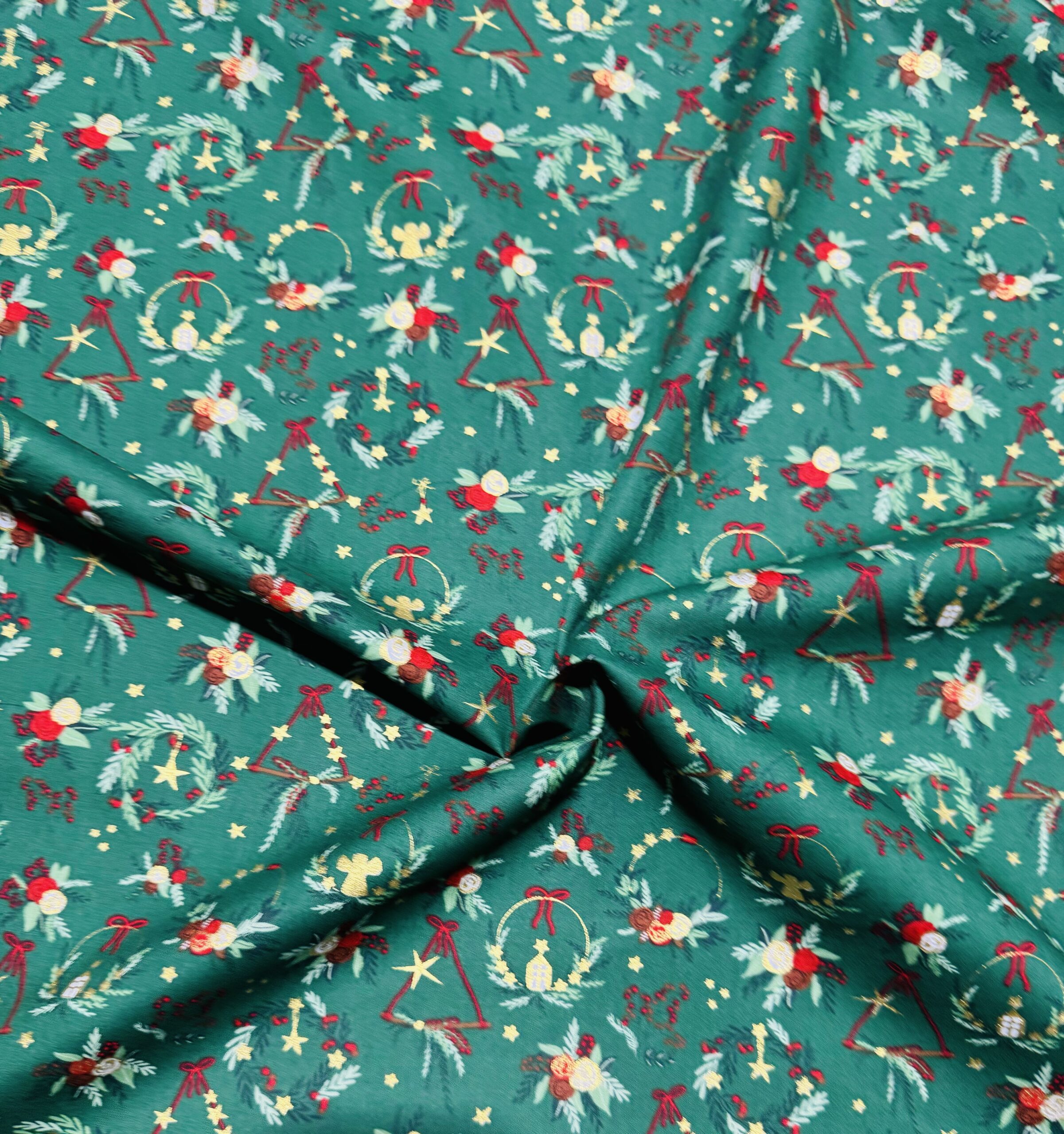 Couronne de Noël vert.