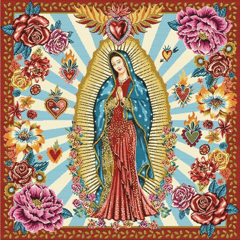 Carré GUADALUPE BLEU