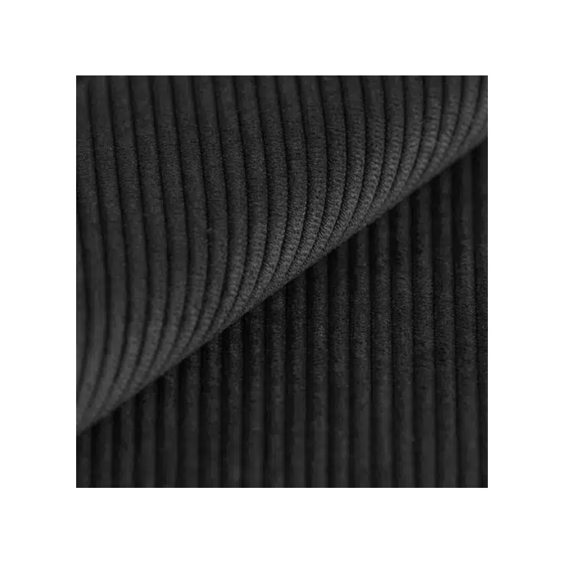 Ameublement -velours cotelé noir