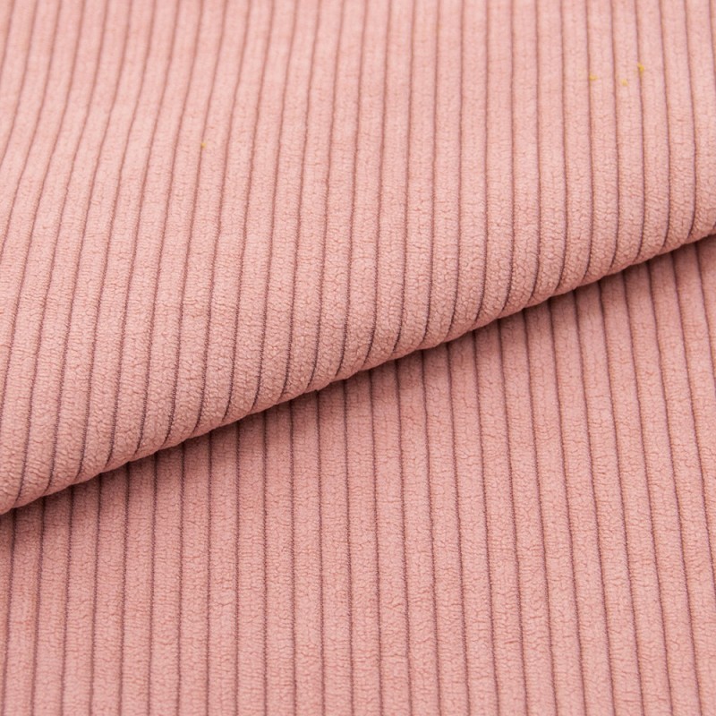 Ameublement -velours cotelé rose