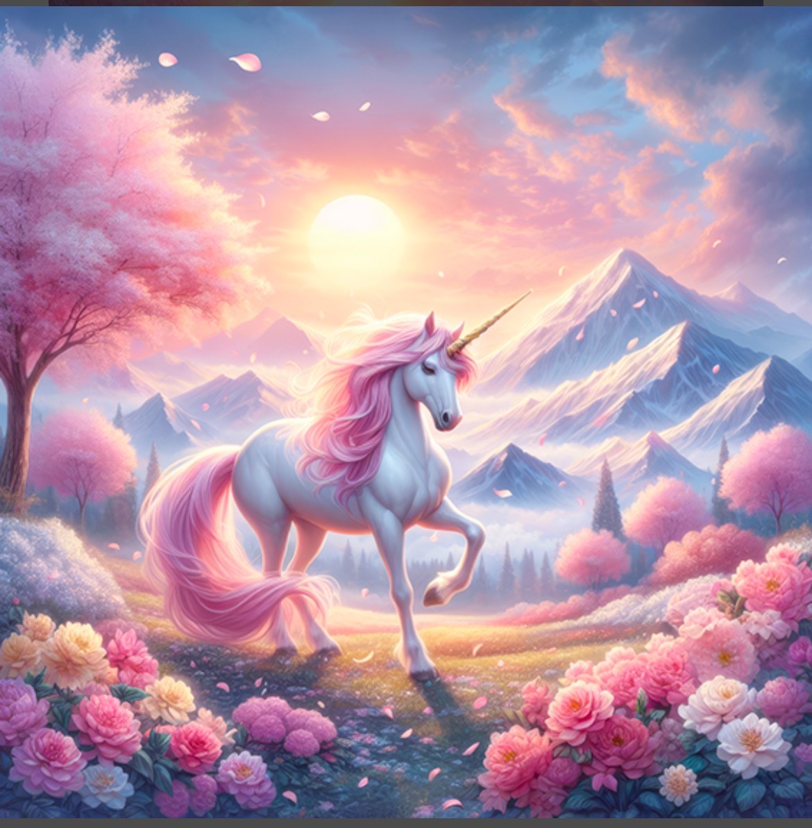 Carré  velours - Licorne