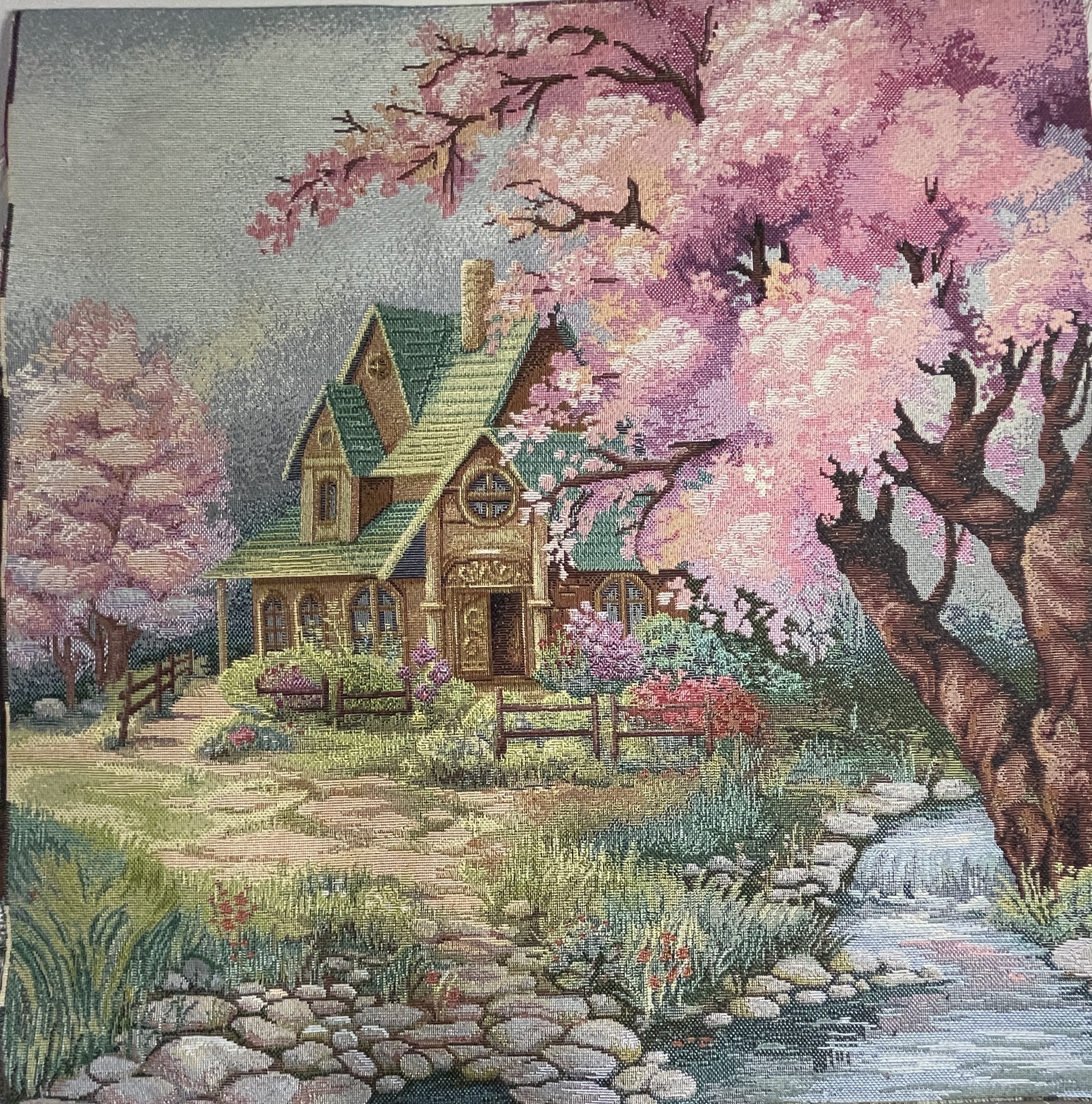 Carré -Maison et arbre