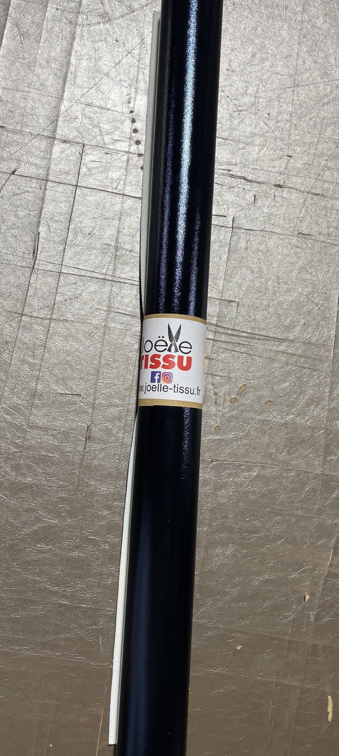 Simili cuir -bleu marine brillant