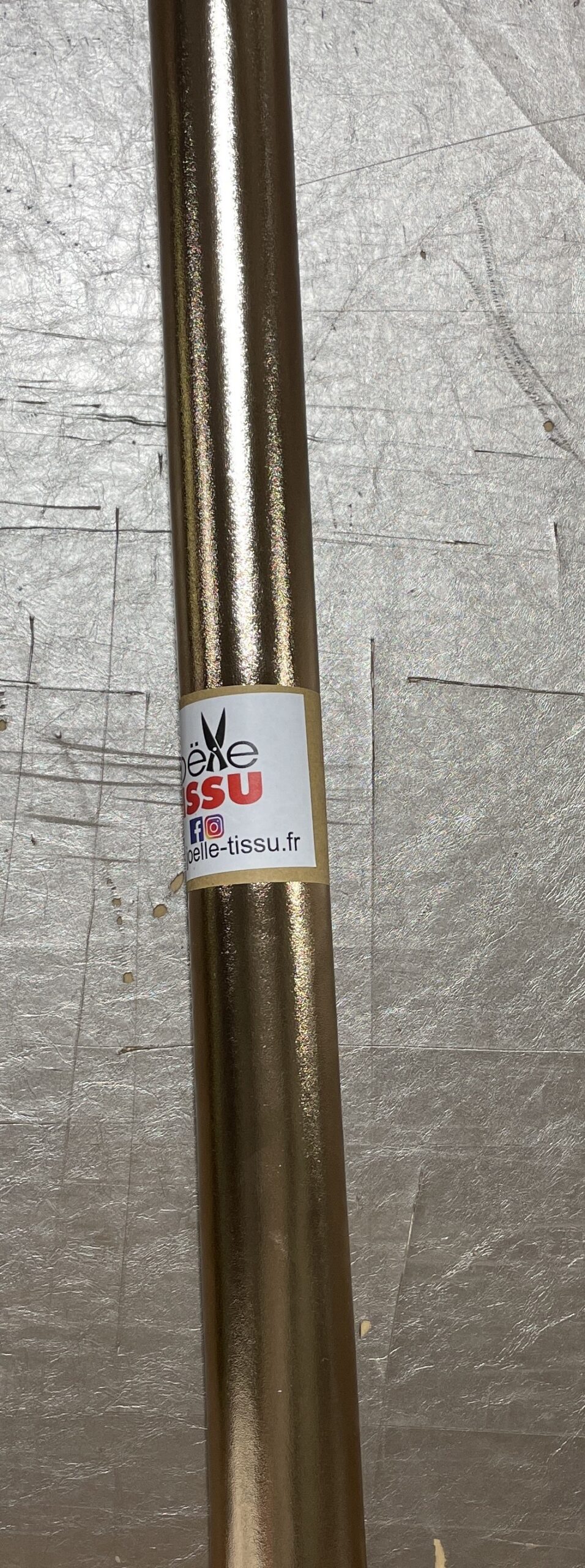 Simili cuir -cuivré brillant