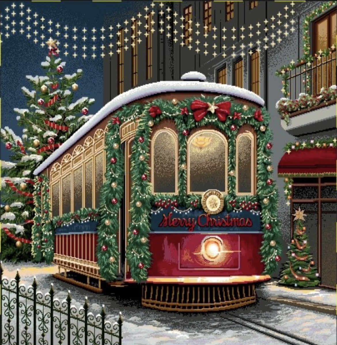 Carré - Wagon de Noël