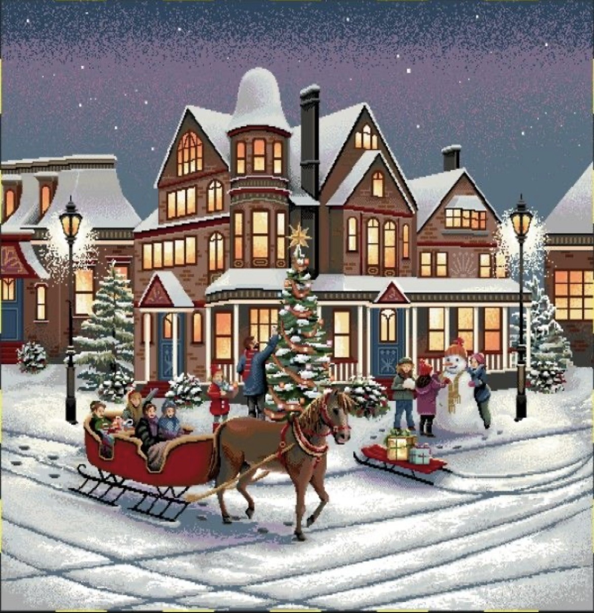 Carre- Calèche dans le quartier