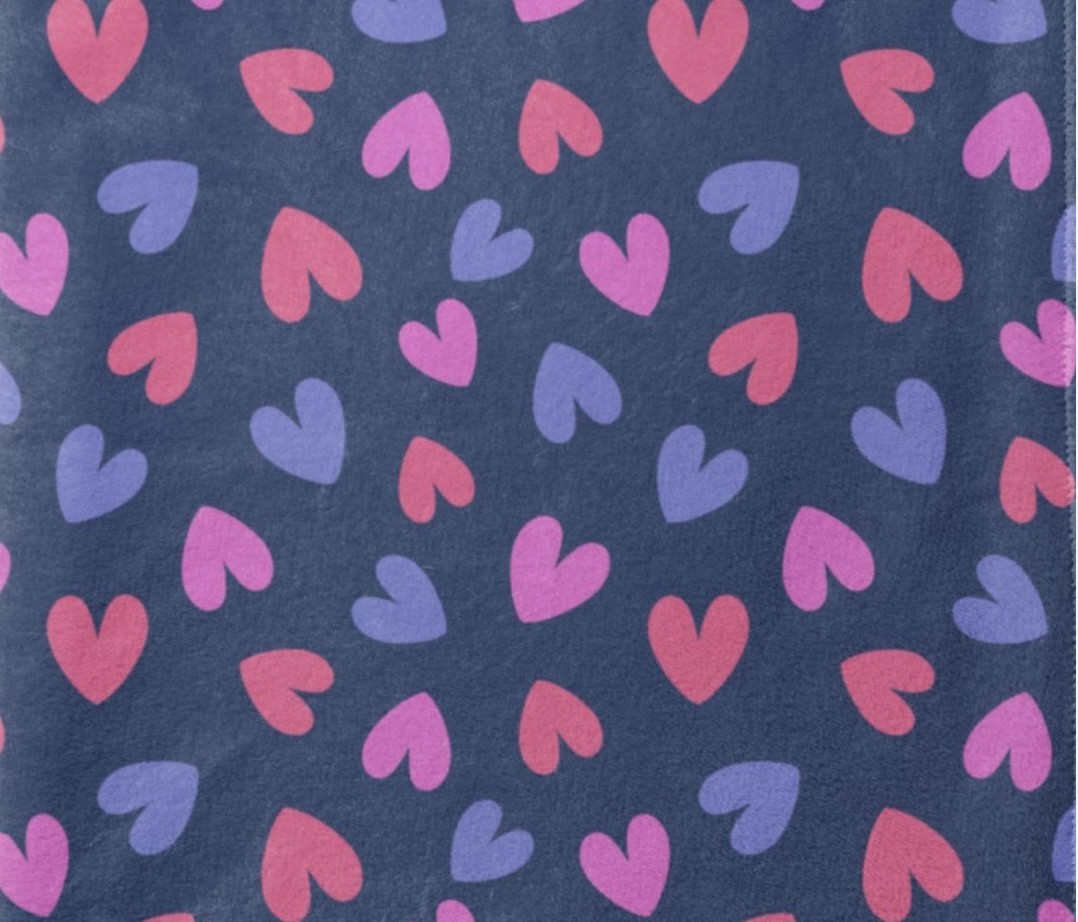 Maille doudou coeurs