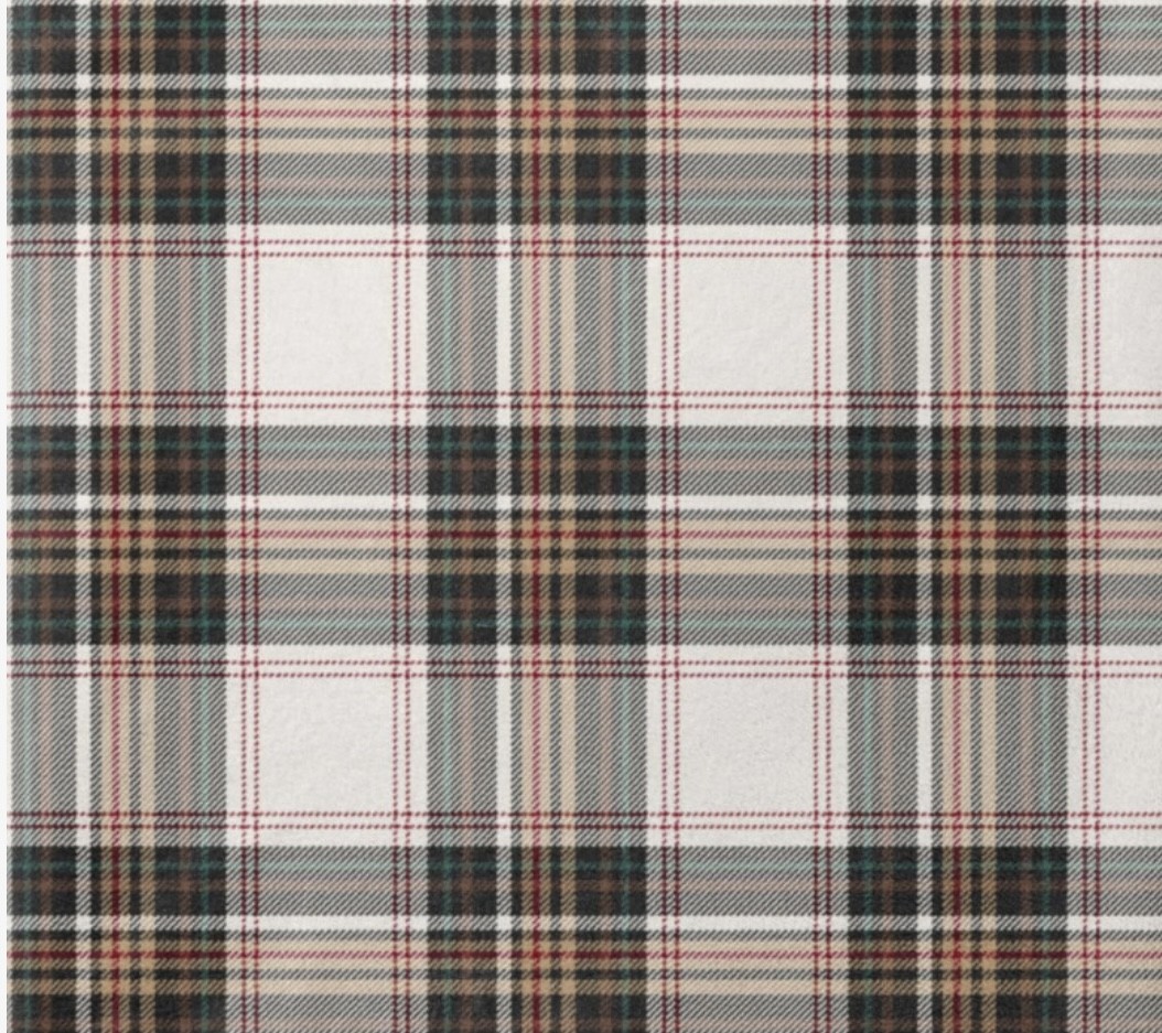 Maille doudou écossais beige