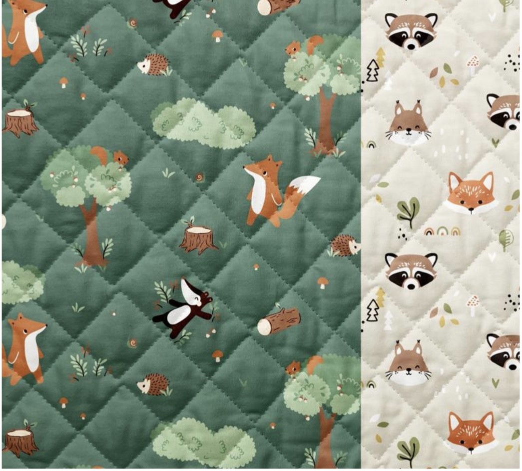 Matelassé -animaux de la forêt