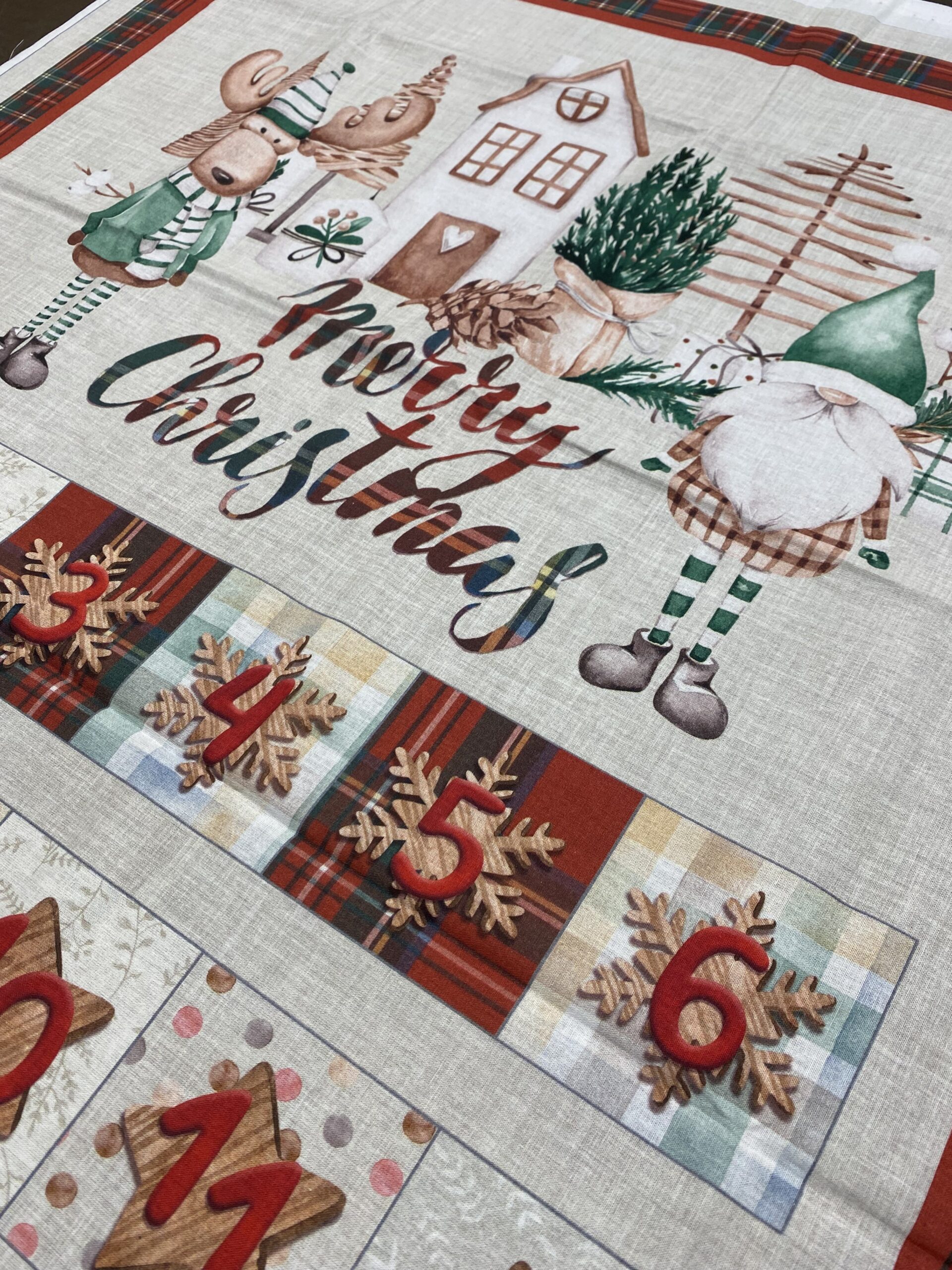 Panneau - Calendrier de l'avent biscuit de noël