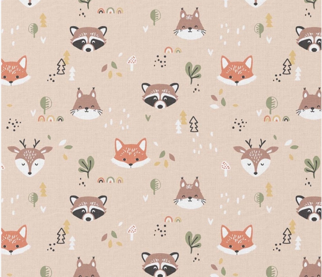 Coton 150.renard cerf lapin et blaireau