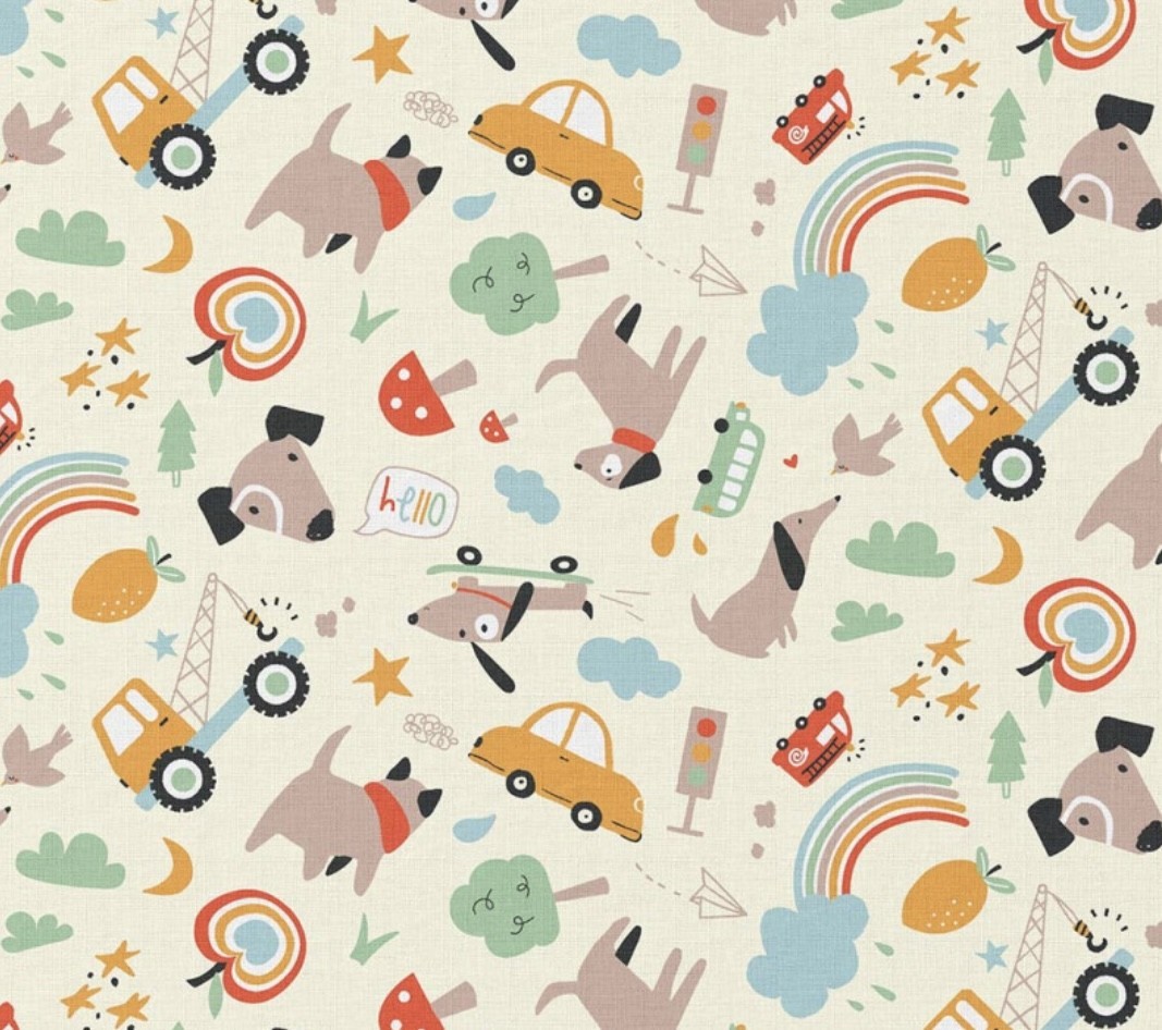 Coton 150.Vehicules et chien