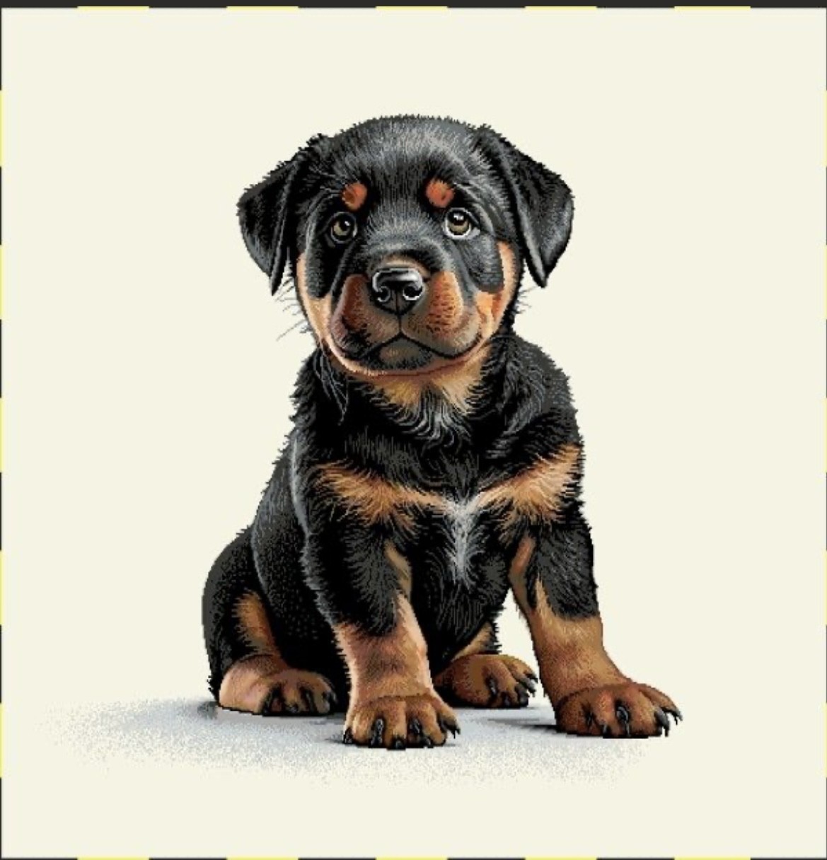 Carre-bébé rottweiler